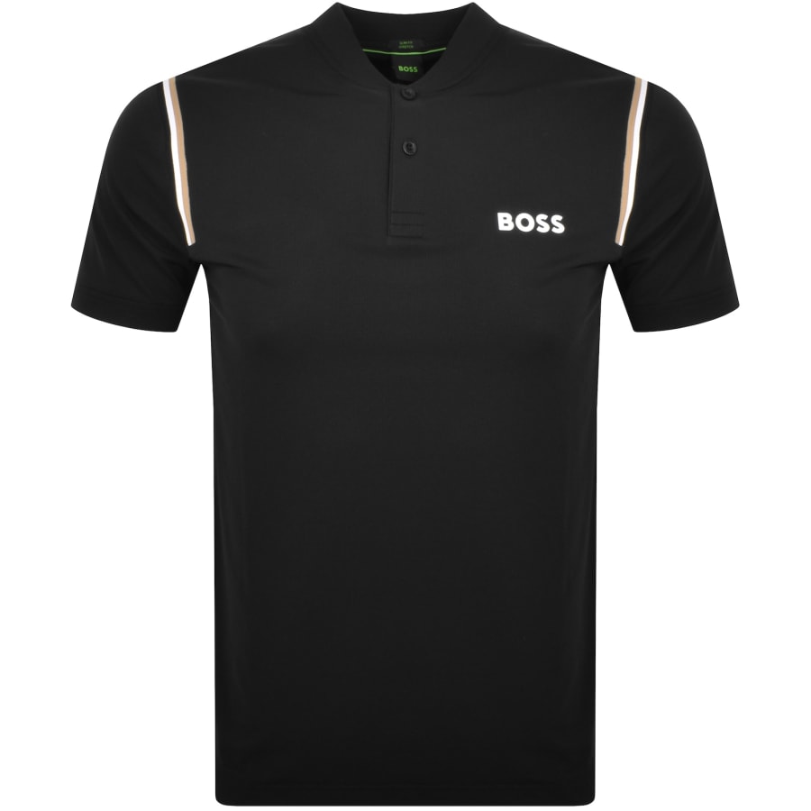 BOSS Pariq MB 8 Slim Fit Polo T Shirt Black Mainline Menswear United States